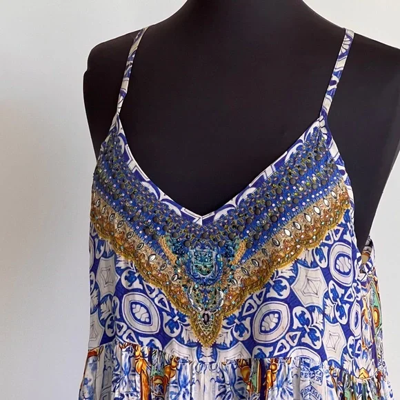 Camilla Embellished Jumpsuit size 1 (AU 8) - Picture 6 of 10